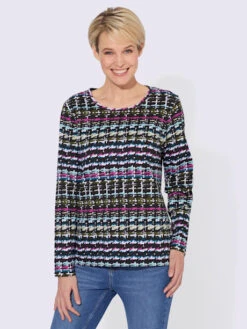 T-shirt à Encolure Ronde Encolure Ronde Passepoilée -Womens Clothing Soldes Boutique 139.00BJ155346 B06.001