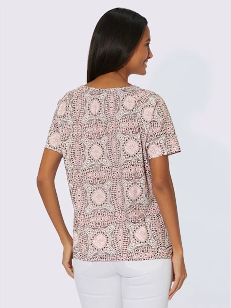 T-shirt Imprimé Encolure Ronde Passepoilée 3 T-shirt Imprimé Encolure Ronde Passepoilée – Image 3