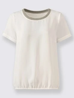 Chemisier Ourlet Avec Bande élastique 8 Chemisier Ourlet Avec Bande élastique -Womens Clothing Soldes Boutique 148.00FJ156347 B10.001