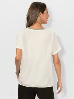 Chemisier Ourlet Avec Bande élastique 7 Chemisier Ourlet Avec Bande élastique -Womens Clothing Soldes Boutique 148.00FJ156347 B11.001