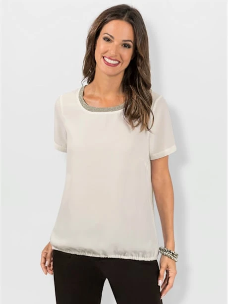 Chemisier Ourlet Avec Bande élastique 2 Chemisier Ourlet Avec Bande élastique – Image 2