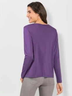 T-shirt à Manches Longues 50% Coton 6 T-shirt à Manches Longues 50% Coton -Womens Clothing Soldes Boutique 153.00FJ156346 B08.001