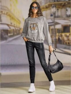 Jean Rivets Décoratifs 7 Jean Rivets Décoratifs -Womens Clothing Soldes Boutique 155.00ZUK66547 006.304