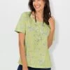 T-shirt Motif Floral Tendance -Womens Clothing Soldes Boutique 162.00FJ156347 B36.001