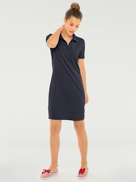 Robe Longueur Au-dessus Du Genou, Style Polo 1 Robe Longueur Au-dessus Du Genou, Style Polo