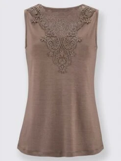 Débardeur Féminin Encolure Brodée Chic 7 Débardeur Féminin Encolure Brodée Chic -Womens Clothing Soldes Boutique 194.00FJ257741 B10.001