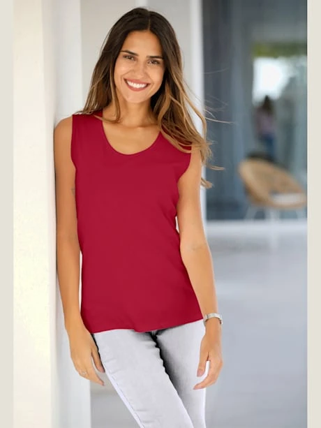 Débardeur Bretelles Larges Avec Encolure Ronde 1 Débardeur Bretelles Larges Avec Encolure Ronde