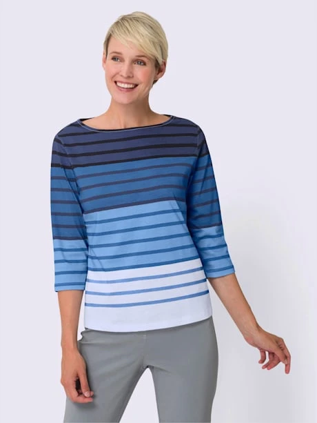 T-shirt Rayé Joli Motif à Rayures 2 T-shirt Rayé Joli Motif à Rayures – Image 2